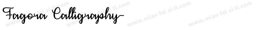 Fagora Calligraphy字体转换